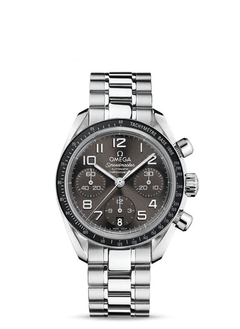 omega speedmaster 38 grey|Omega Speedmaster 38 stainless steel.